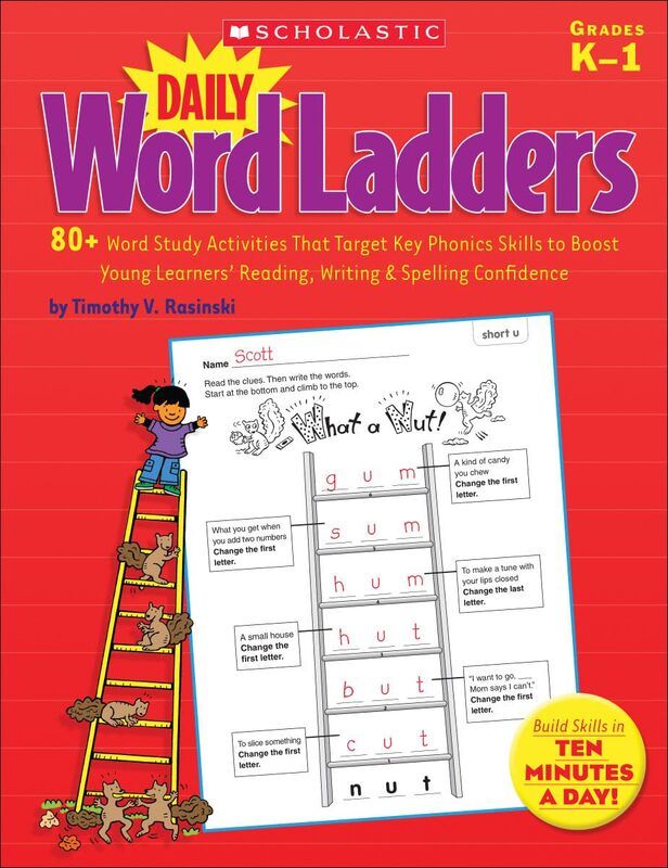 Scholastic Daily Word Ladders, Grades K-1