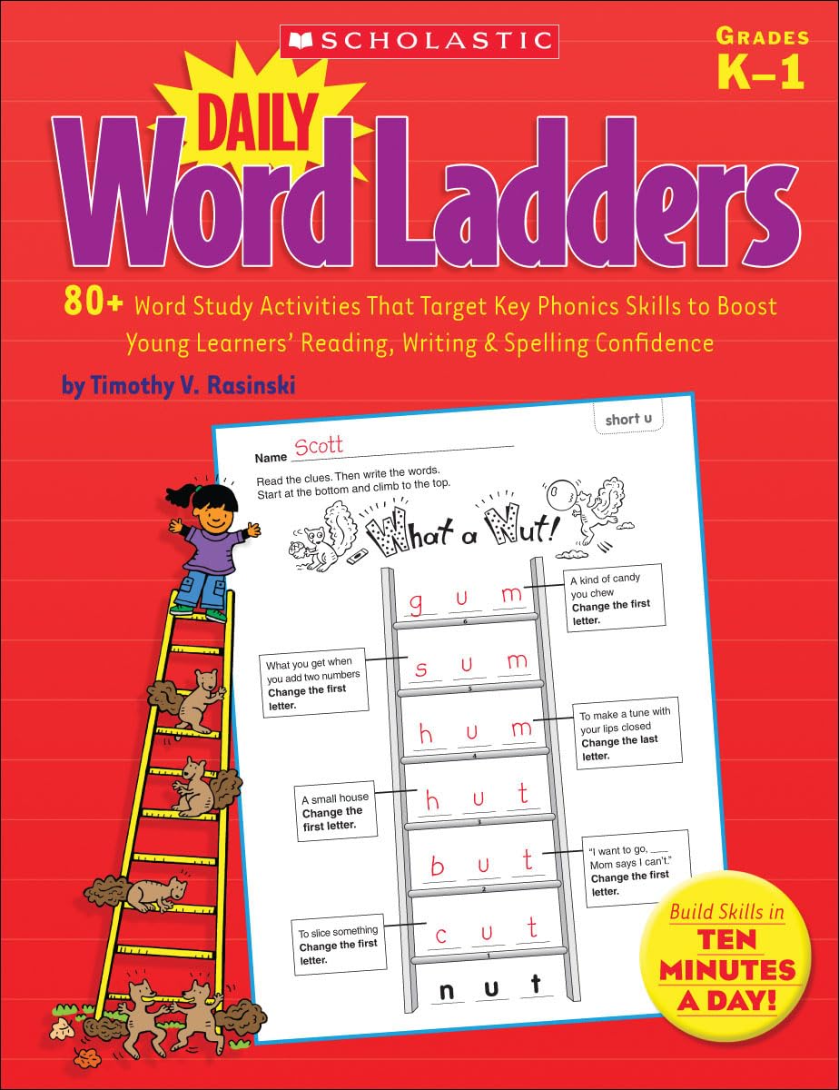 Scholastic Daily Word Ladders, Grades K-1