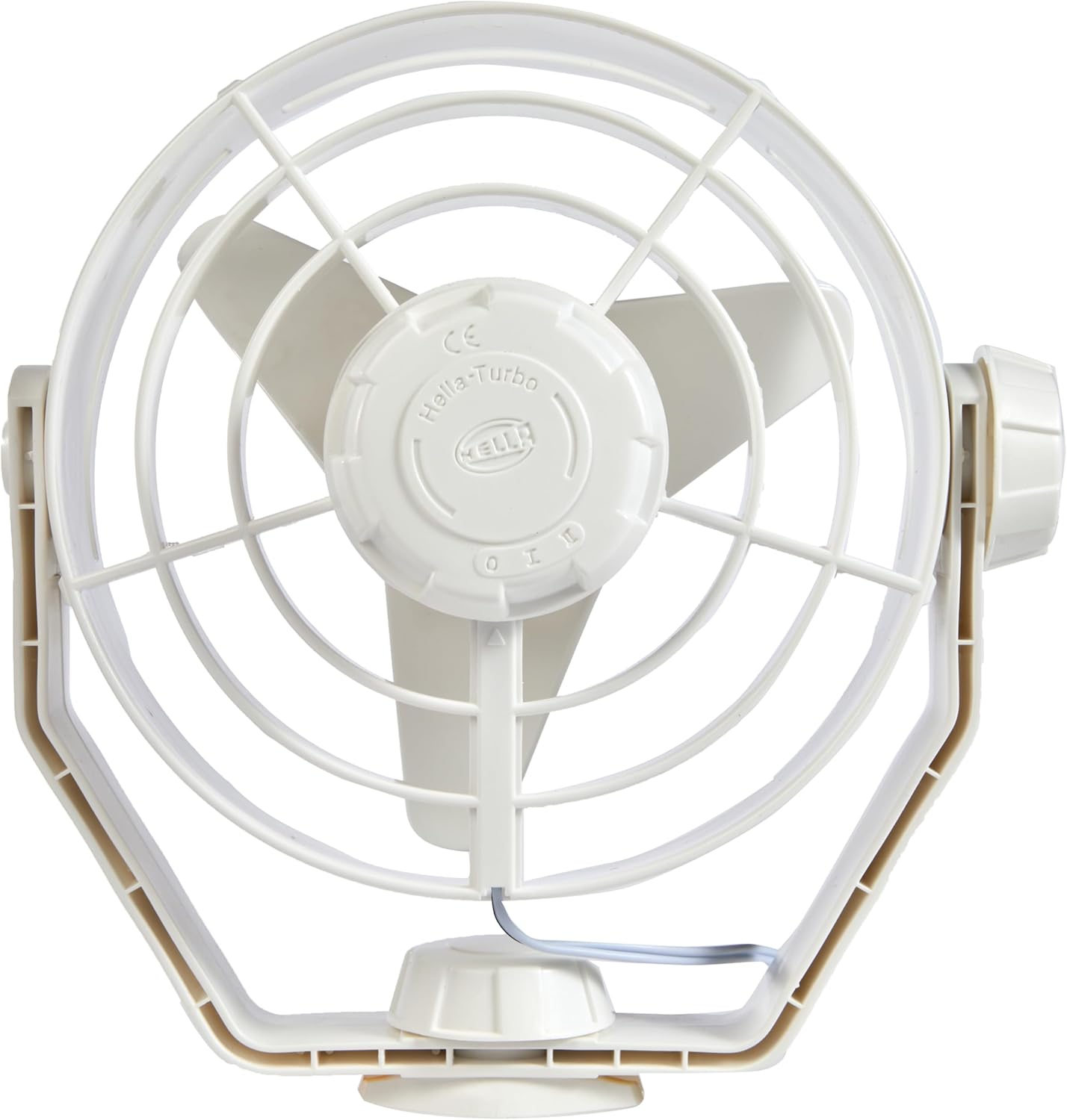 Hella 003361022 '3361 Series' 12V DC 2 Speed Turbo Fan with White Housing