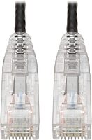 Tripp Lite Cat6 UTP Patch Cable (RJ45), M/M, Cat6 Ethernet Cable, Gigabit (1 Gbps), Molded, Slim, Black, 8 in. (N201-S8N-BK)