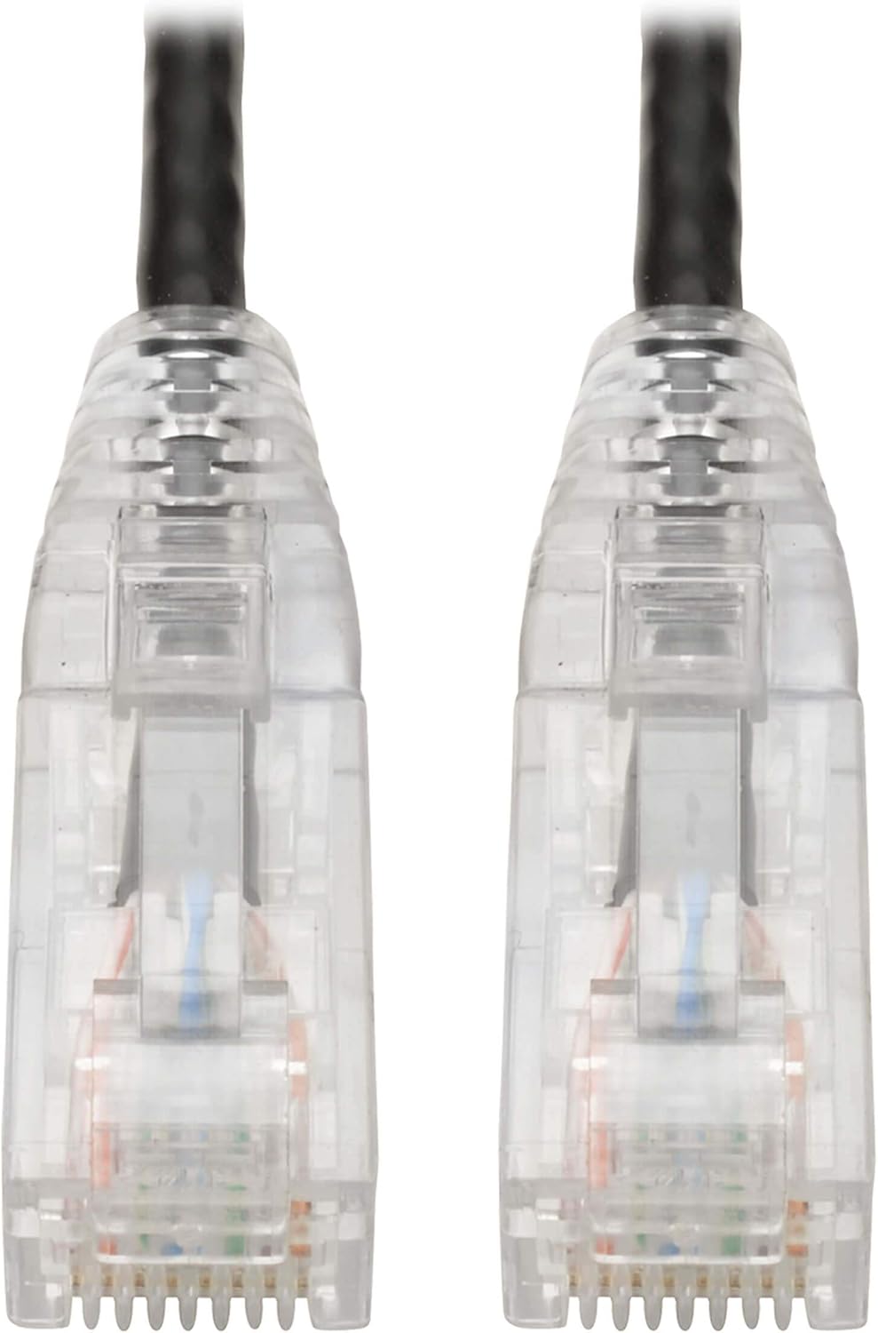 Tripp Lite Cat6 UTP Patch Cable (RJ45), M/M, Cat6 Ethernet Cable, Gigabit (1 Gbps), Molded, Slim, Black, 8 in. (N201-S8N-BK)