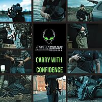 ALIEN GEAR Rapid Force Level III Duty Holster - Left Hand - No Light, Compact Light and Large Light Compatible