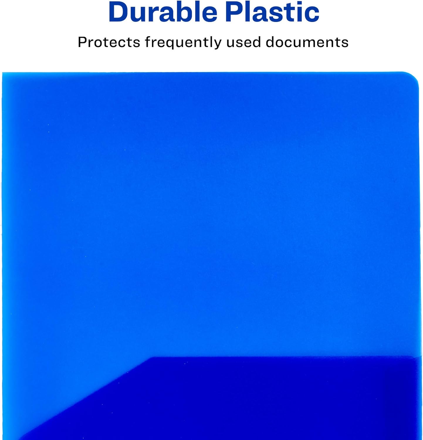 Avery Translucent Two Pocket Folder, Water Resistant, Holds up to 20 Sheets