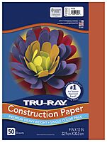 Pacon PAC103002 Tru-Ray Construction Paper, 9 x 12 Inches, Orange, 50 Sheets (103002) 50 Count (Pack of 1)