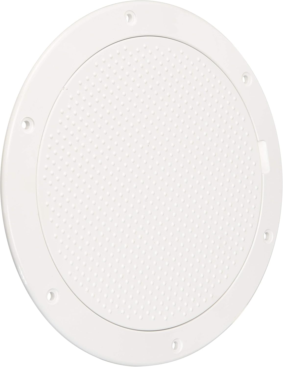 Beckson 6" Non-Skid Pry-Out Deck Plate - White