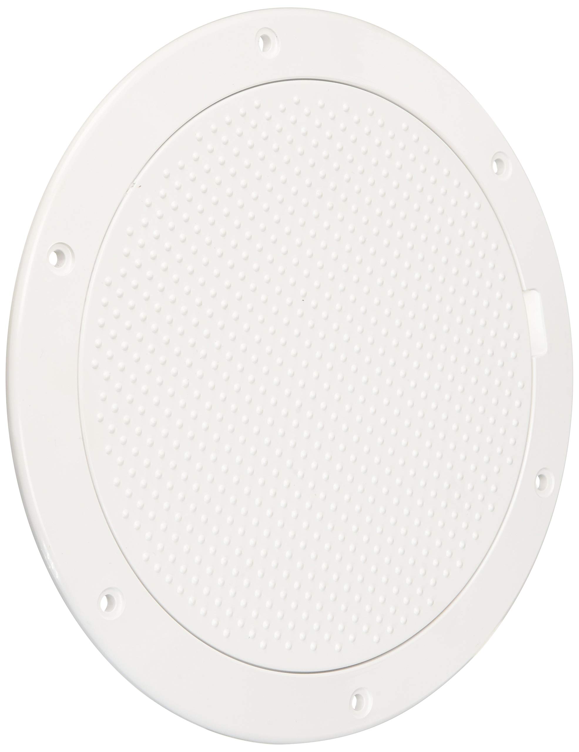 Beckson 6" Non-Skid Pry-Out Deck Plate - White