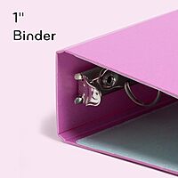 U BRANDS U-Eco 1" Poly Binder + 5 Tab Divider Set, Letter Size, Two Pockets