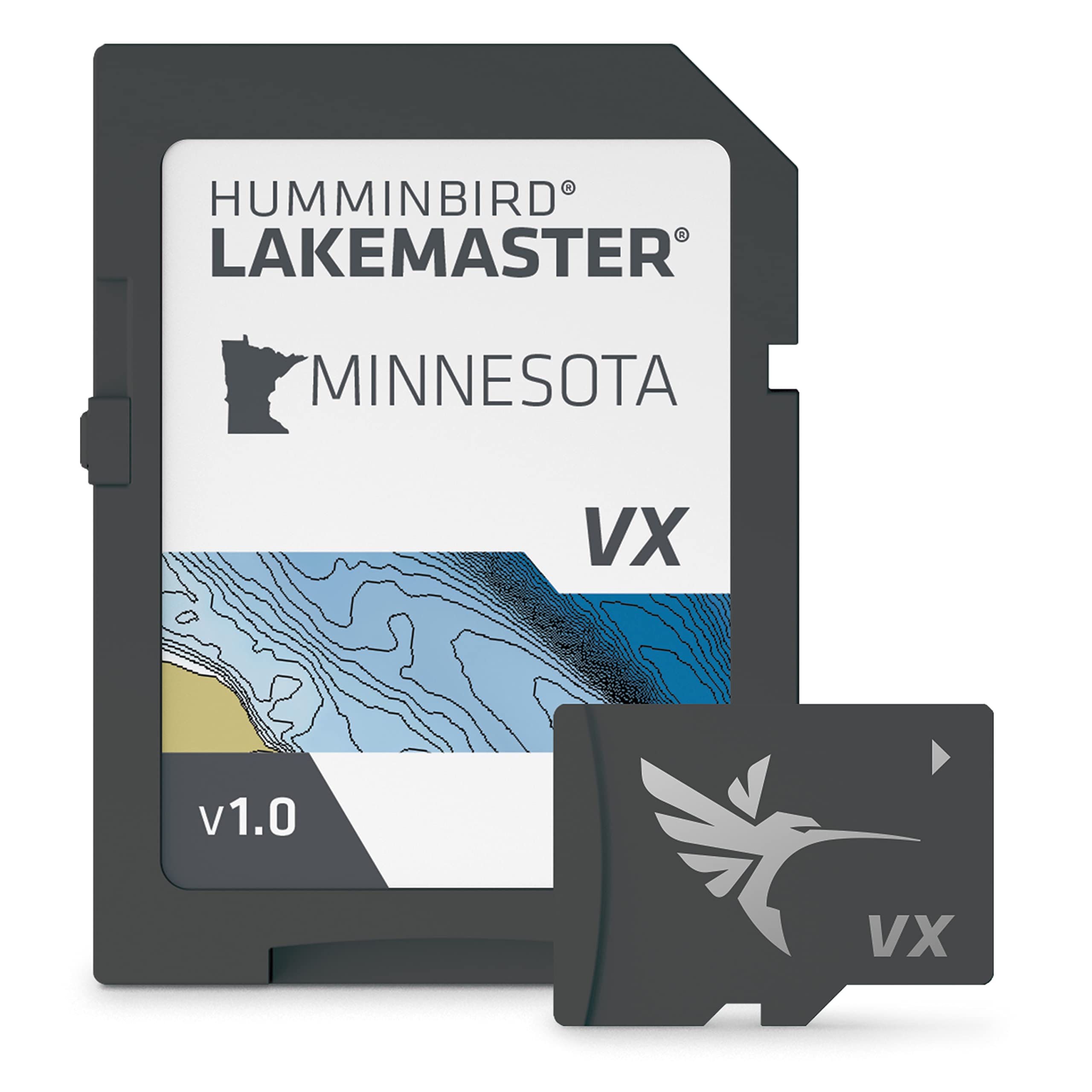 Humminbird LakeMaster Minnesota V1 Map SD Card for Fish Finders