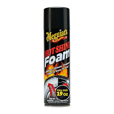 Meguiar's Hot Shine Tire Foam - High Goss Tire Shine That Cleans, Shines, and Protects in One, Deep