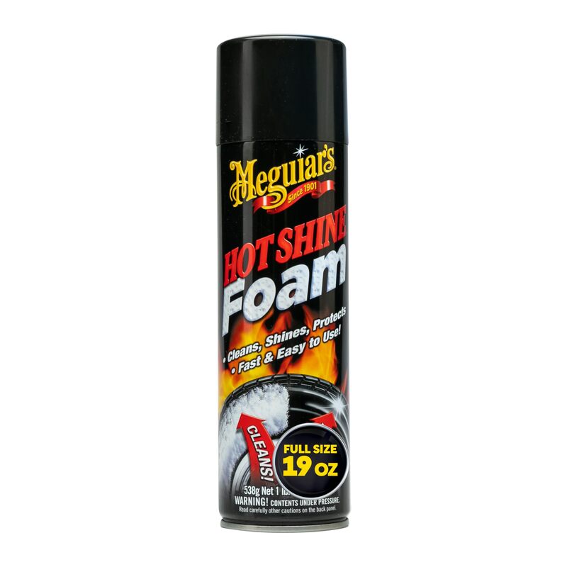 Meguiar's Hot Shine Tire Foam - High Goss Tire Shine That Cleans, Shines, and Protects in One, Deep