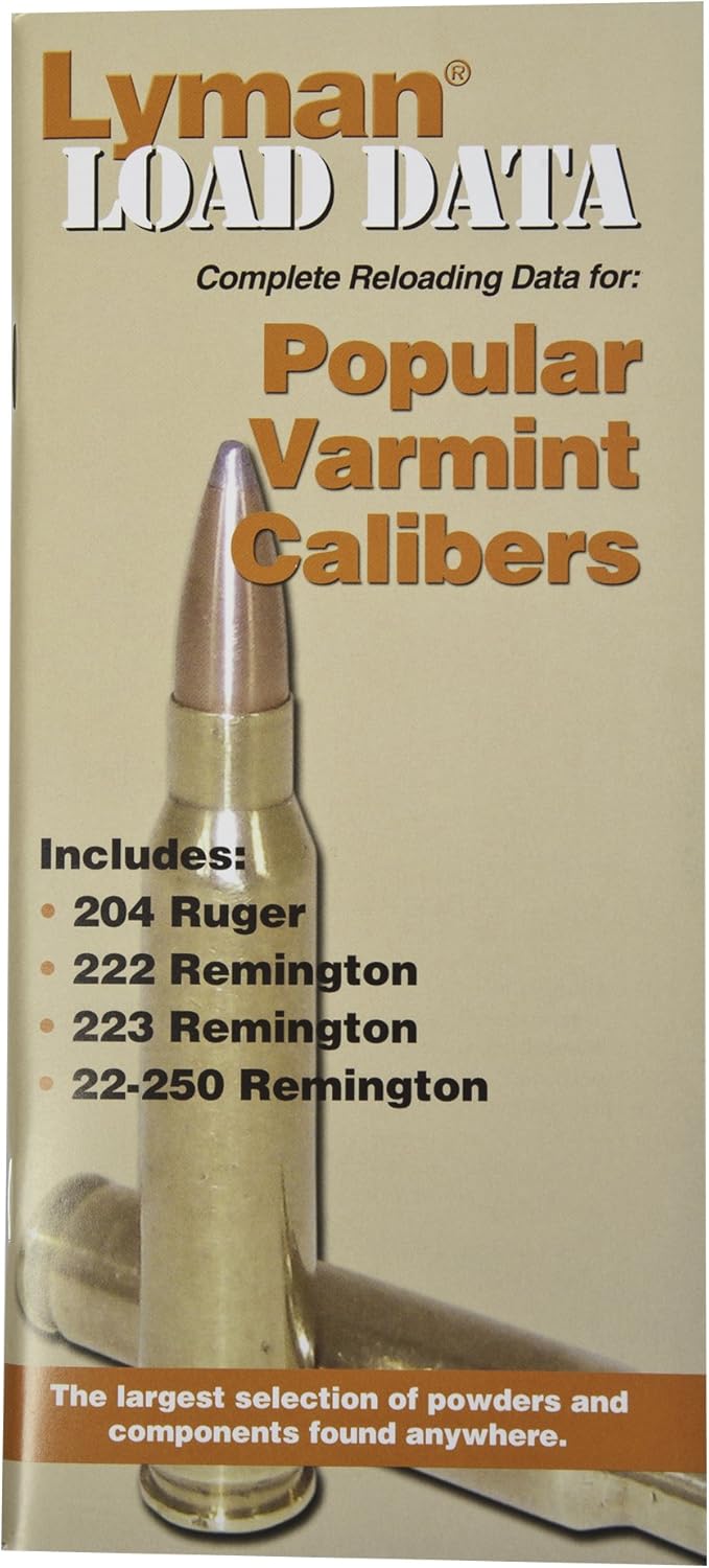 Lyman Load Data Book .20, .22 Caliber Rifle