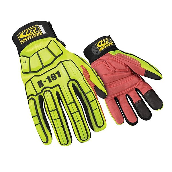 Ansell RINGERS R-161 Medium Duty Synthetic Leather Padded Impact Gloves