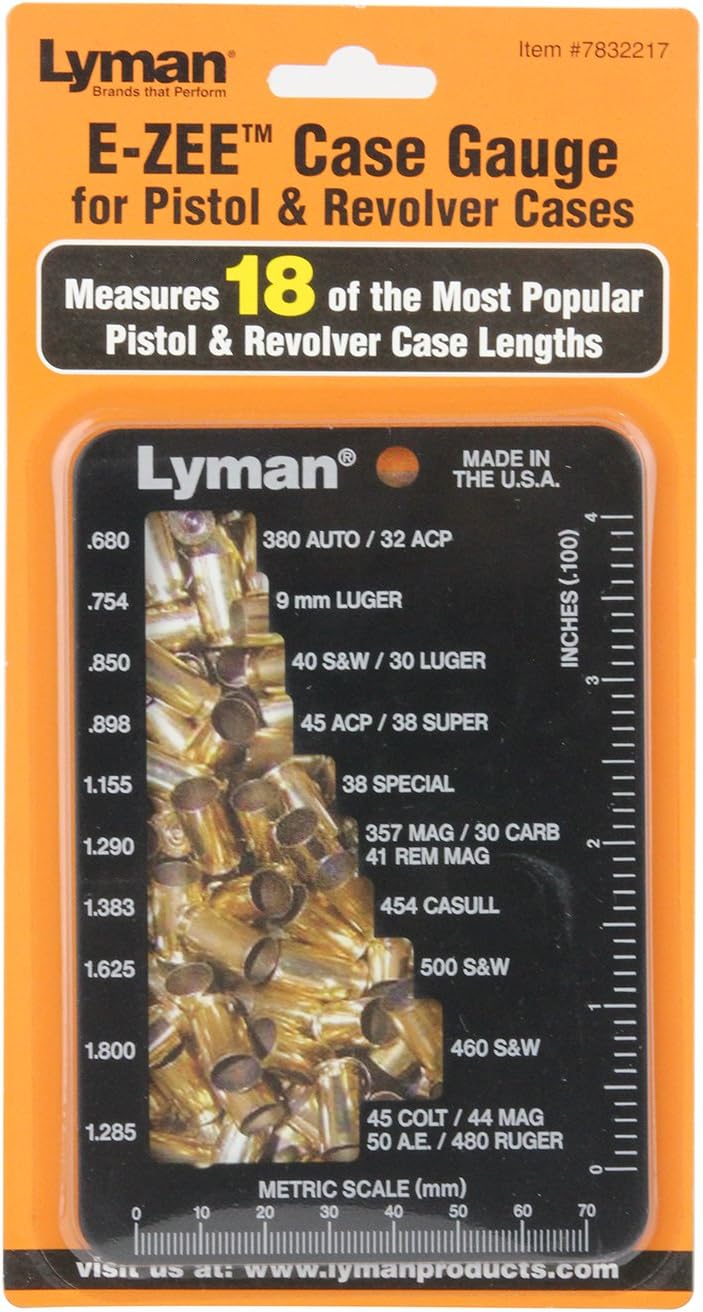 Lyman E-Zee Case Gauge Pistol and Revolver