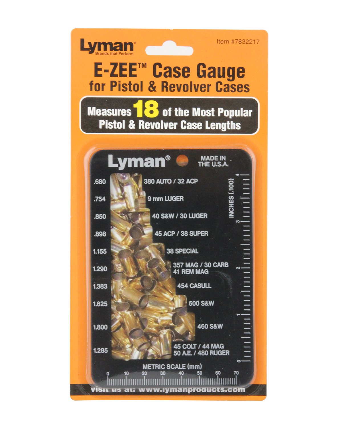 Lyman E-Zee Case Gauge Pistol and Revolver
