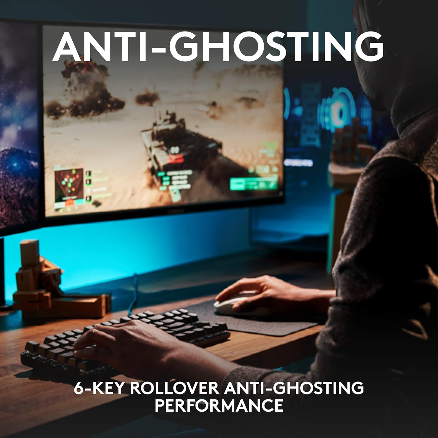 Logitech G413 SE Full-Size Mechanical Gaming Keyboard - Backlit Keyboard with Tactile Mechanical Switches, Anti-Ghosting