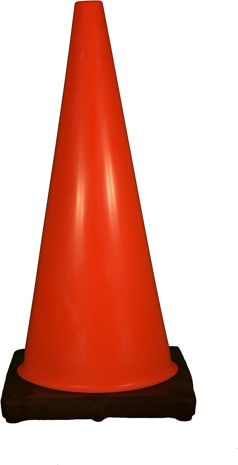 CORTINA PVC Traffic Cone with Black Base