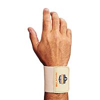 Ergodyne ProFlex 400 Universal Wrist Wrap, Tan Tan 1 Count (Pack of 1)