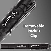 Nightstick MTU-106 Mini-TAC UV Flashlight with 2 AAA, Black,Small