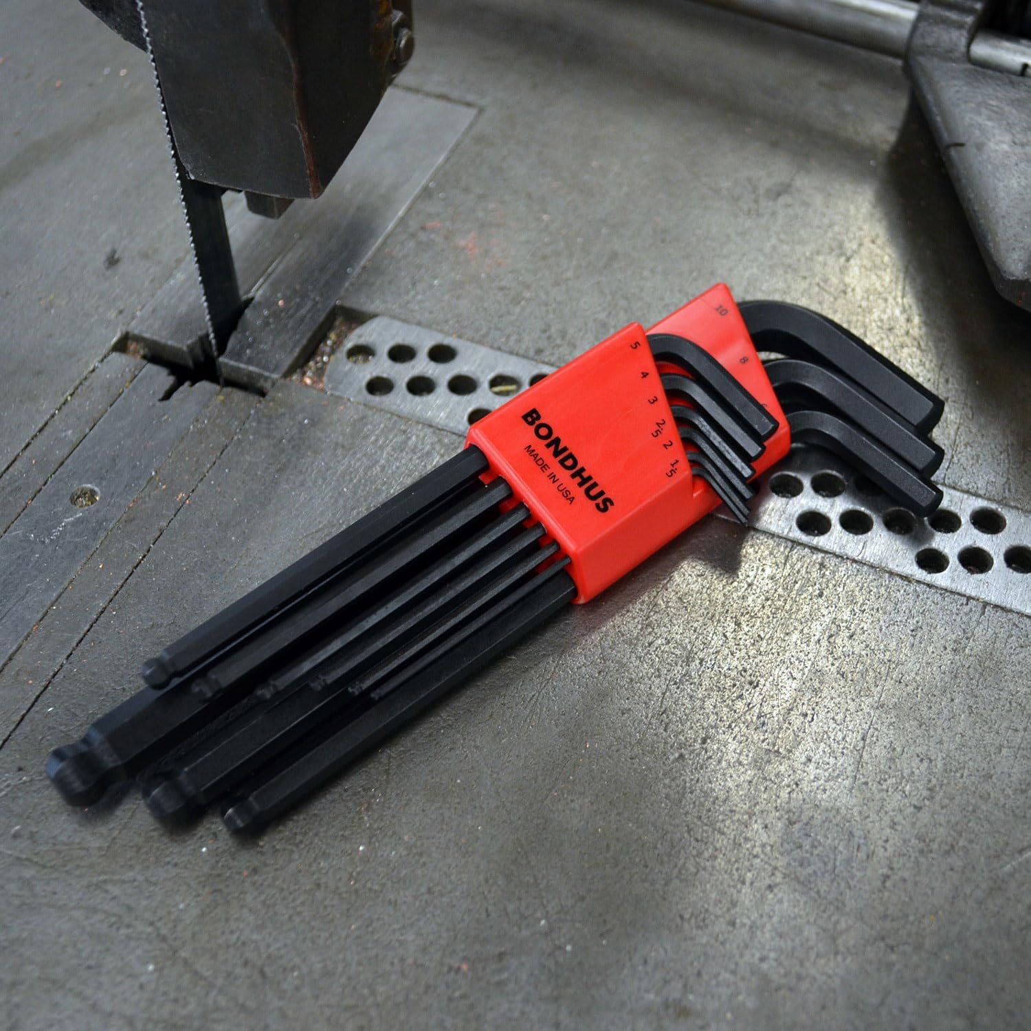 Bondhus 10999 Set of 9 Balldriver L-wrenches, ProGuard Finish, sizes 1.5-10mm One Size