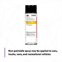 3M Rubberized Undercoating Aerosol Spray, 08883, 19.7 oz, Textured Finish, Anti-Corrosive, Multi-Purpose for Automotive Cars