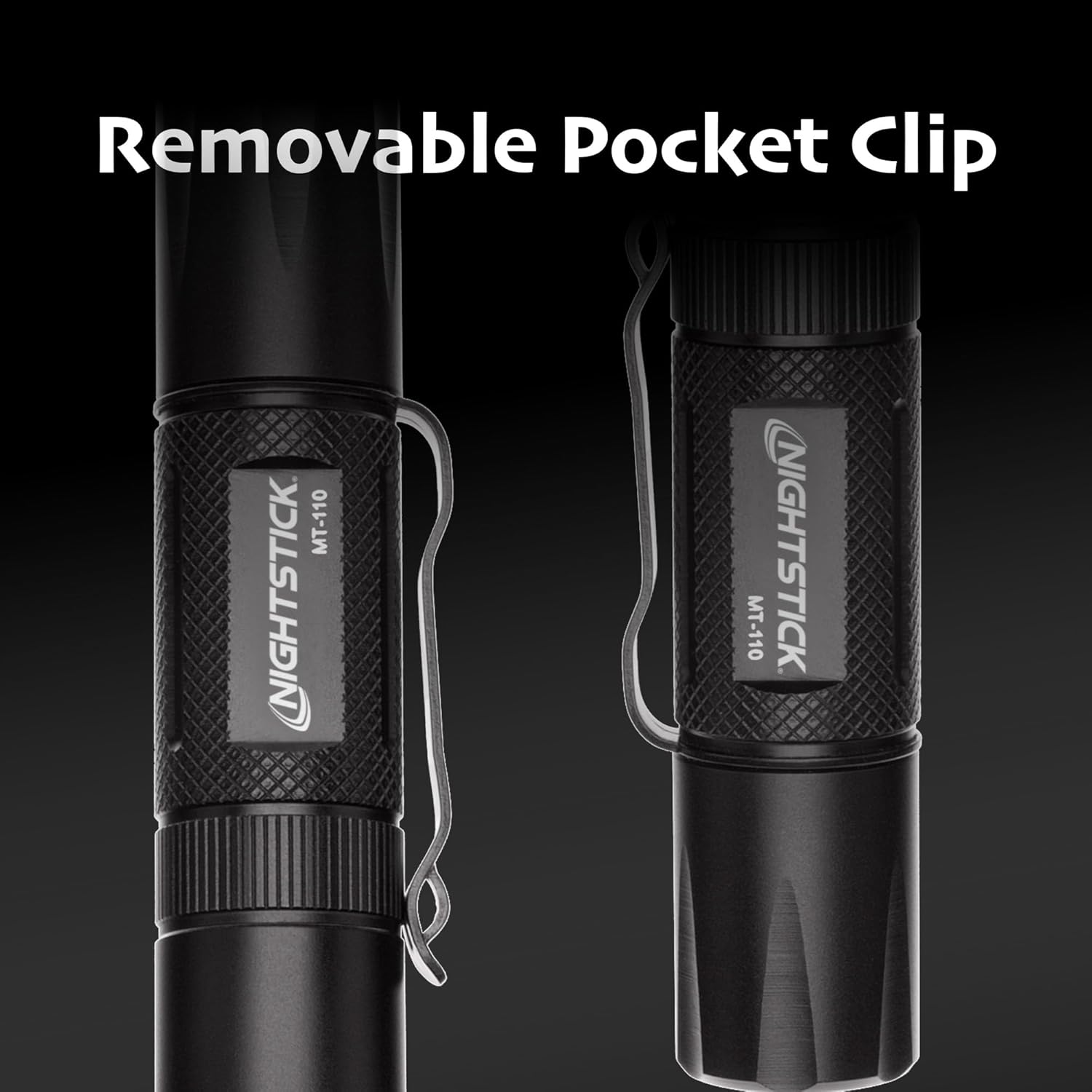 Nightstick MT-110 Mini-TAC Metal LED Flashlight-1 AA, 3.9-Inch, Black