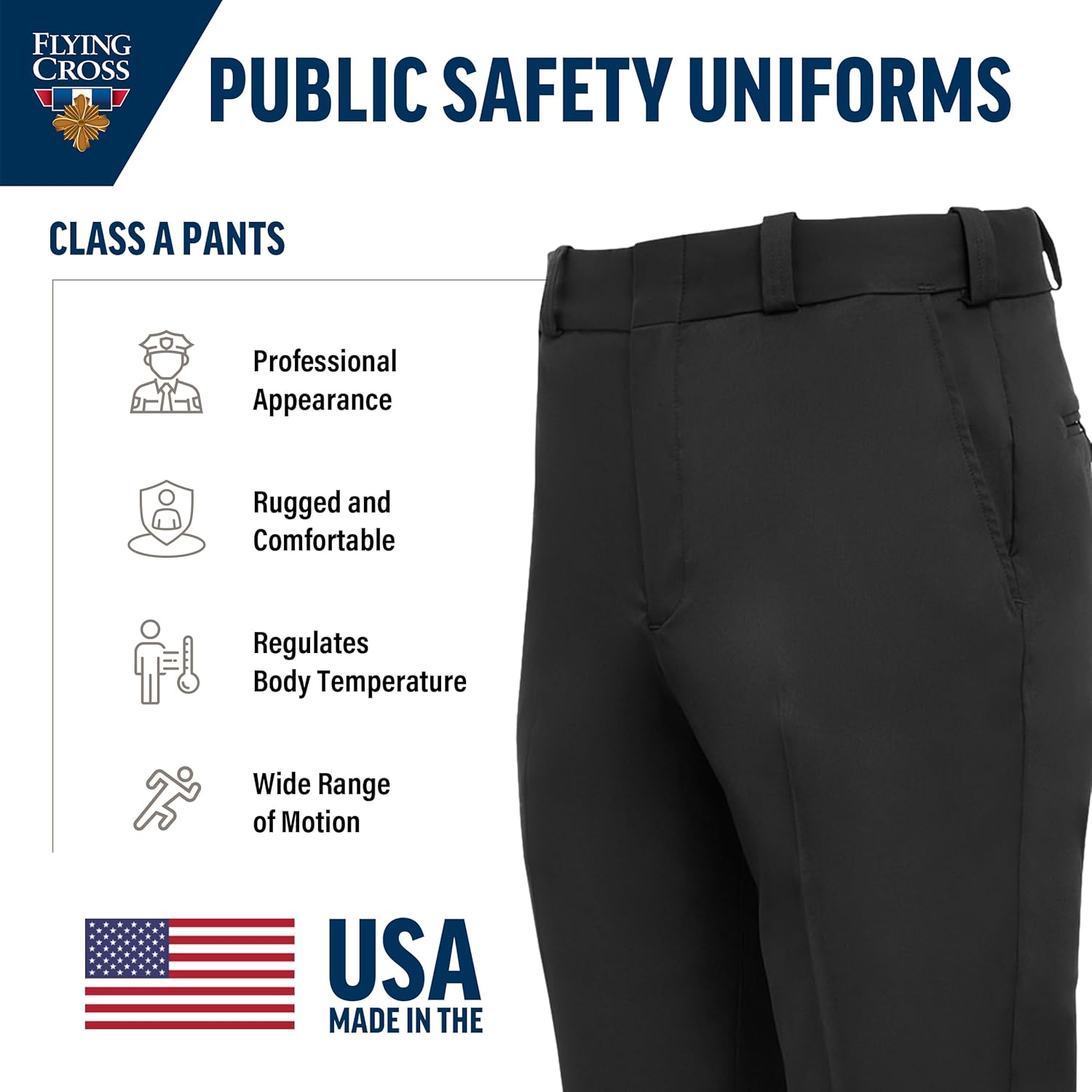 Flying Cross CORE STAT Men's Class A 4-Pocket Law Enforcement Pants