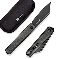 SENCUT Bronte Folding Pocket Knife with Front Flipper, 3.38 Inch 9Cr18MoV Reverse Tanto Blade