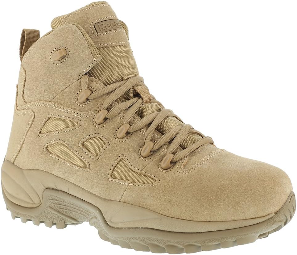 Reebok Men's Rapid Response RB 6" Tactical Boot with Side Zipper