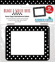 BARKER CREEK Office Products 3-1/2 x 2-3/4" Name Badges/Self-Adhesive Labels, 45-Count (LL-1505)