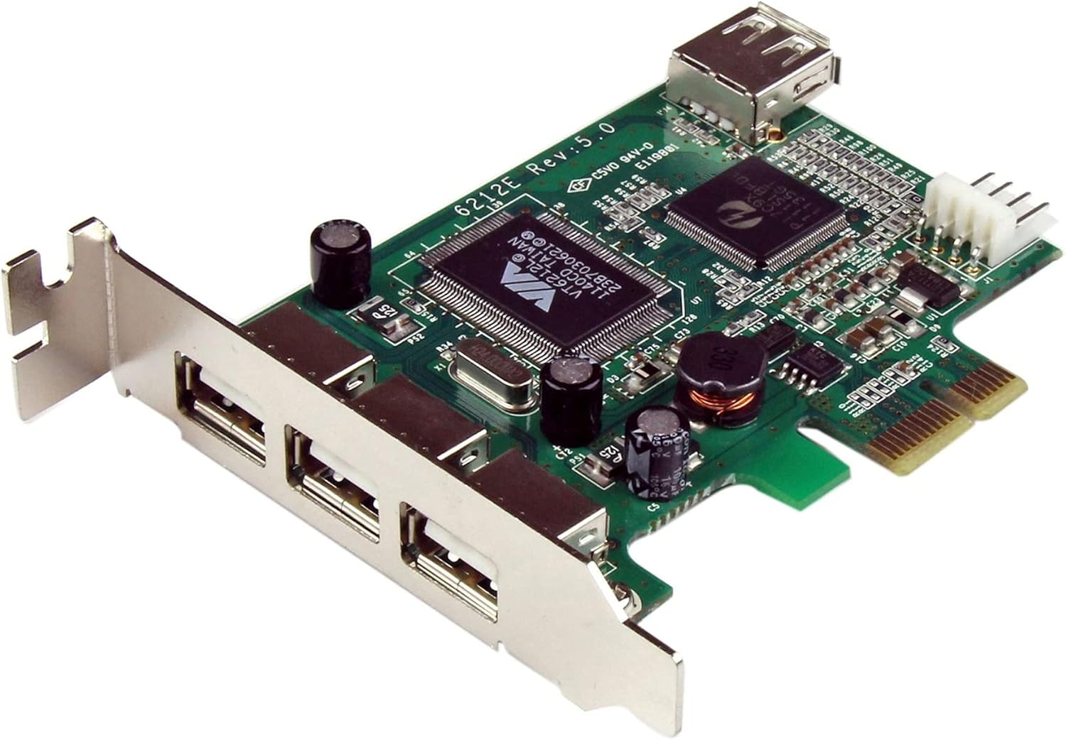 StarTech.com 4 Port PCI Express Low Profile High Speed USB Card - PCIe USB 2.0 Card - PCI-E USB 2.0 Card