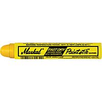 MARKAL Paintstik+ Fast Dry Marker - Yellow, 11/16 in