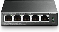TP-Link TL-SG1005P, 5 Port Gigabit PoE Switch, 4 PoE+ Ports @65W, Desktop, Fanless