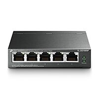 TP-Link TL-SG1005P, 5 Port Gigabit PoE Switch, 4 PoE+ Ports @65W, Desktop, Fanless