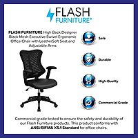 FLASH FURNITURE Kale High Back Designer Mesh Executive Swivel Ergonomic Office Chair