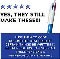 BIC 4-Color Retractable Ballpoint Pen, 1.0 mm Medium Point