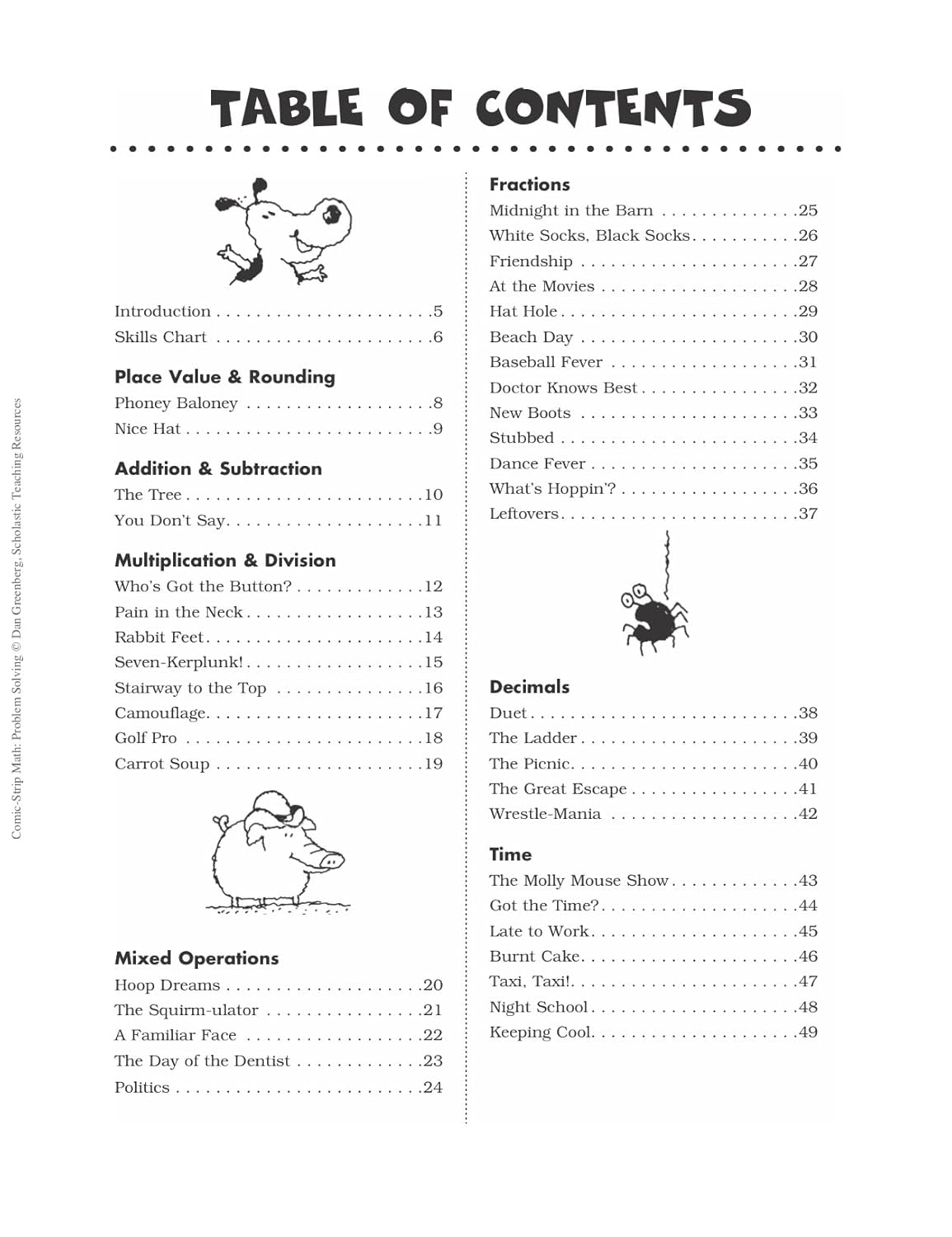 Comic-Strip Math: Problem Solving: 80 Reproducible Cartoons With Dozens and Dozens of Story Problems That Motivate Students