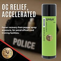 ASP Defender LE Pepper Spray Stream MK3 & Decon Cleanser Spray, Self-Defense OC for Law Enforcement Professionals
