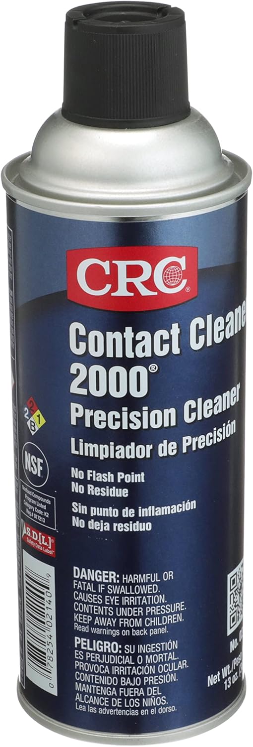 CRC Contact Cleaner 2000 Precision Cleaner 02140 – 13 Wt. Oz., Aerosol Electrical Cleaner for Electronic Cleaning