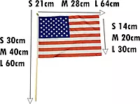 USA Flag Stick 14CM*20CM