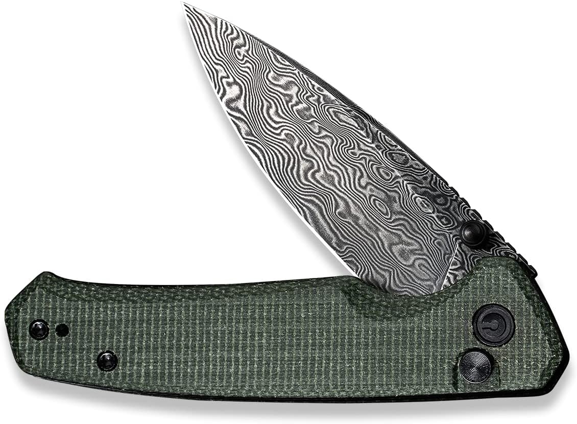 CIVIVI Altus Pocket Folding Knife with Button Lock and Thumb Stud Opener