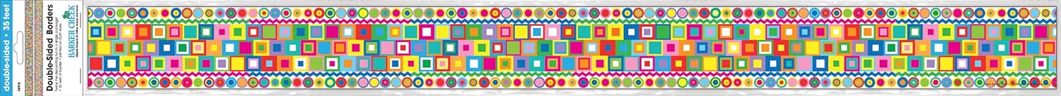 BARKER CREEK Double-Sided Bulletin Board Borders, 3" x 35", 12-Pack