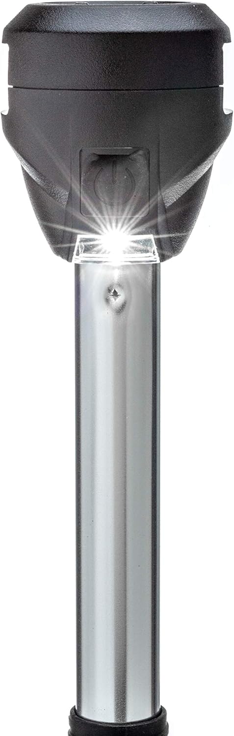 Attwood Bi-Color Lightarmor LED Navigation - Pole Light Red-Green - 10" - Boat Bi-Color Lightarmor LED Navigation