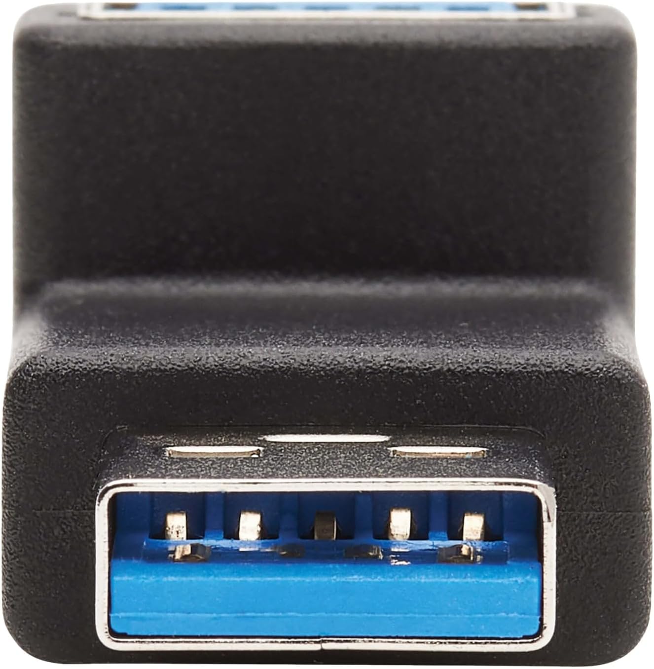 Tripp Lite USB 3.0 Adapter, USB 3.0 SuperSpeed Converter, USB-A M/F, 90 Degree Up Angle, Black (U324-000-UP)