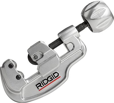 RIDGID 38048 Heavy-Duty Pipe Bender (1/2") and Tubing Cutter — Bender + Tubing Cutter, Silver
