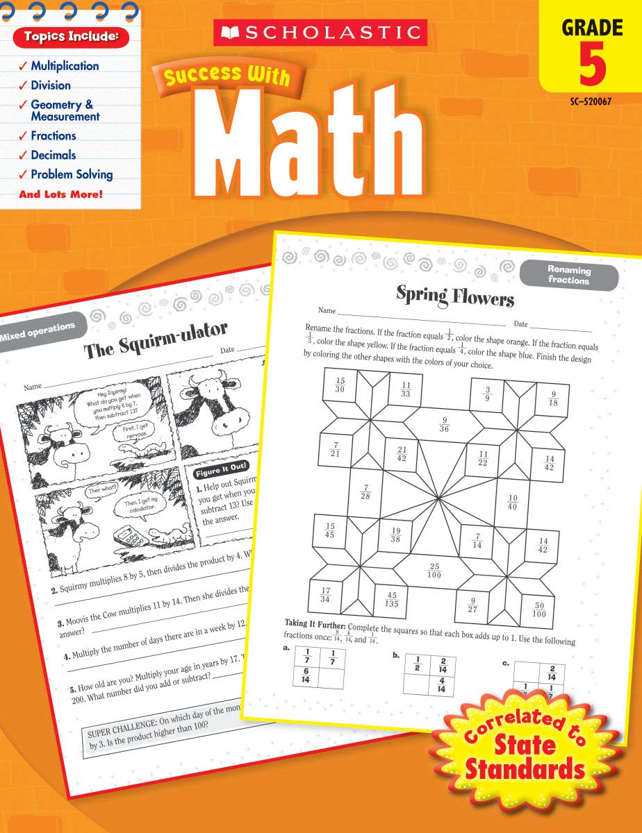 Scholastic Success With Math: Grade 5 Workbook