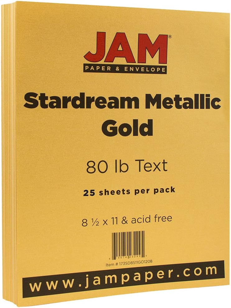 JAM PAPER Stardream Metallic Cardstock