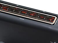 West Bend QuikServe Toaster, 2-Slice Wide-Slot Slide-Through Bread Toaster with Bagel and Gluten-Free Settings