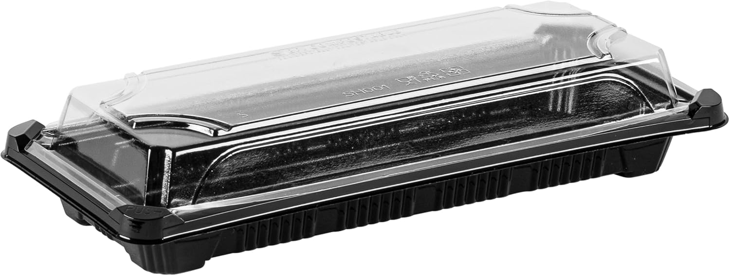 STALKMARKET Jaya 100% Compostable PLA Take-Out Tray with Clear Lid