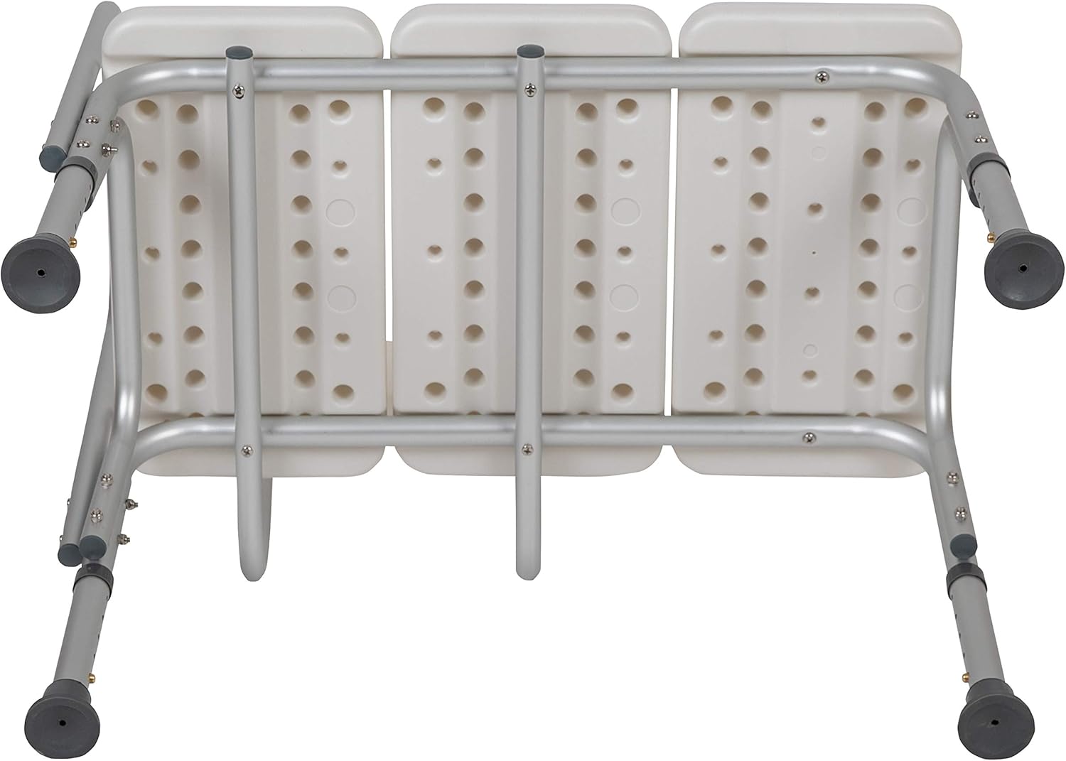 Flash Furniture HERCULES Series 300 Lb. Capacity Adjustable Bath & Shower Transfer Bench with Back and Side Arm