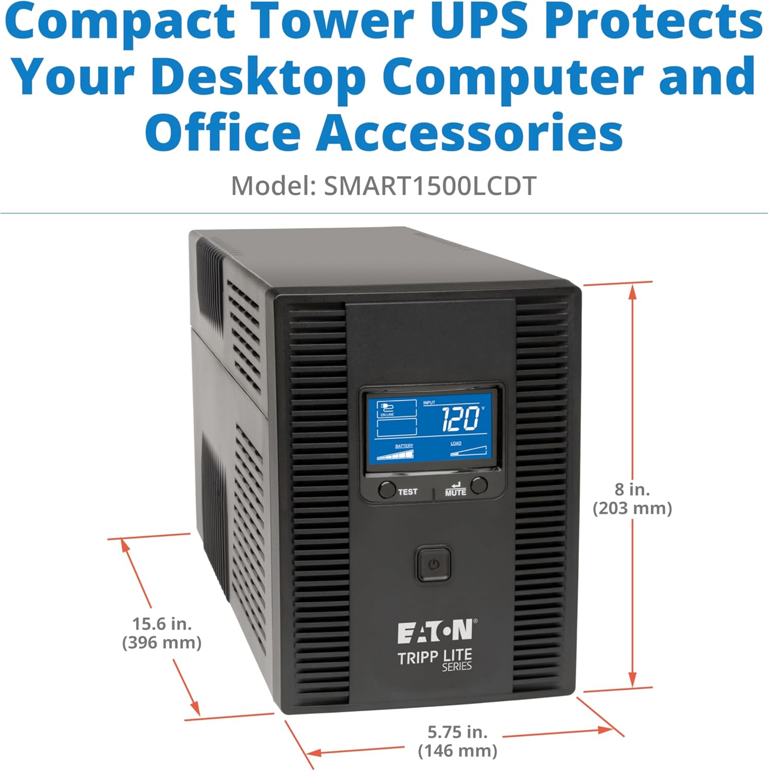 TRIPP LITE SMART Line-Interactive UPS with LCD, AVR & Battery Backup